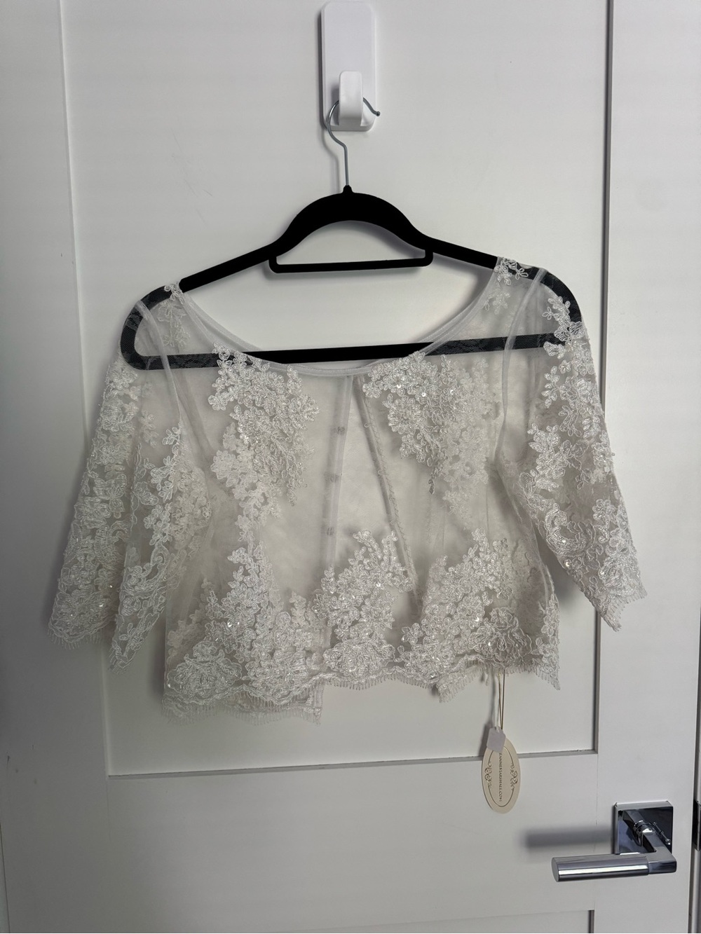 Emilia Ivory Lace Bridal Bolero